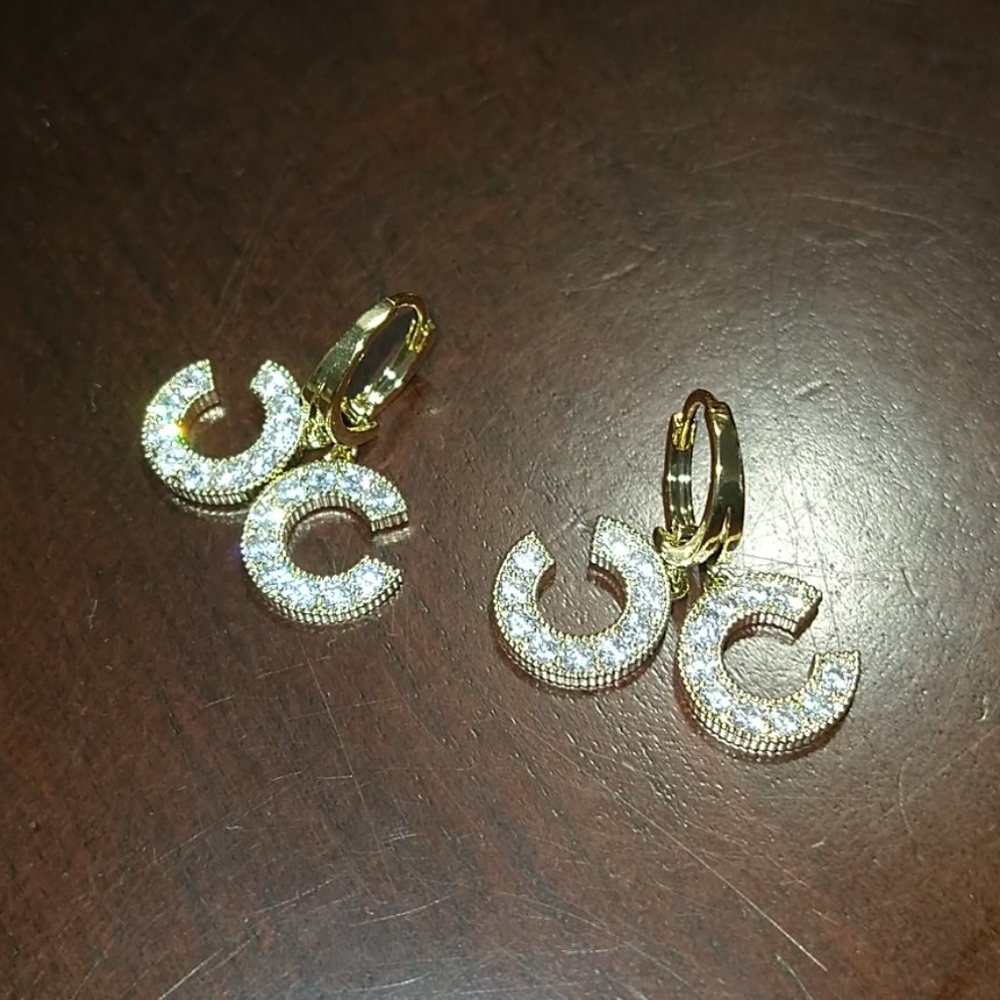 Gold plated earrings